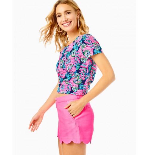 5" Buttercup Scallop Hem Short 5" Buttercup Scallop Hem Short