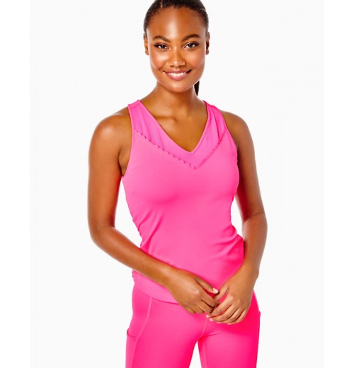UPF 50+ Luxletic Euclid Scallop Bra Tank UPF 50+ Luxletic Euclid Scallop Bra Tank