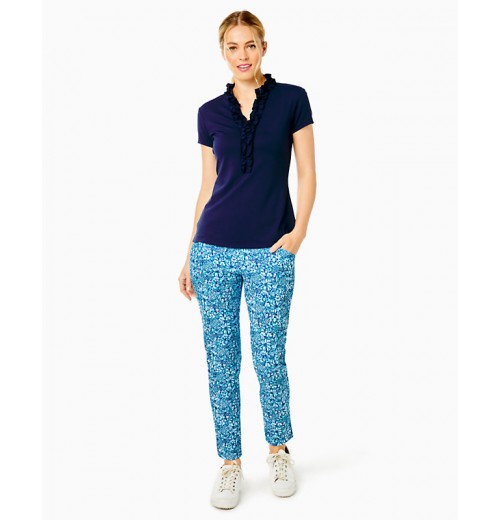 UPF 50+ Luxletic Frida Ruffle Polo Top UPF 50+ Luxletic Frida Ruffle Polo Top