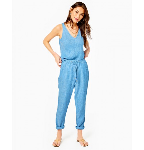 31" Taron Mid-Rise Linen Pant 31" Taron Mid-Rise Linen Pant
