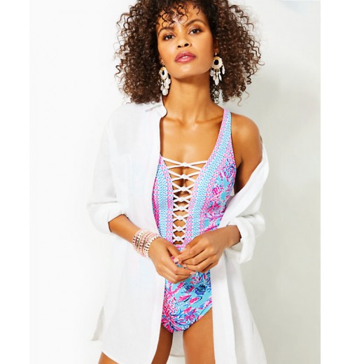 Caseylee Lattice One-Piece Swimsuit Caseylee Lattice One-Piece Swimsuit