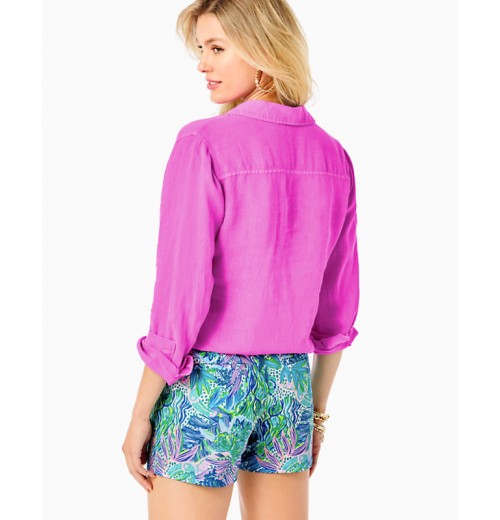 Sea View Linen Button Down Top Sea View Linen Button Down Top