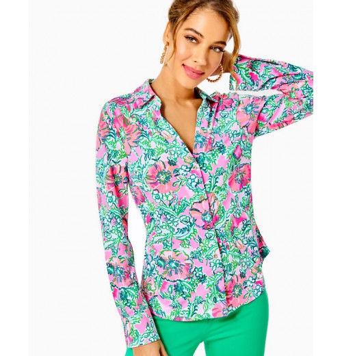 UPF 50+ ChillyLilly Marlena Button Down Top UPF 50+ ChillyLilly Marlena Button Down Top