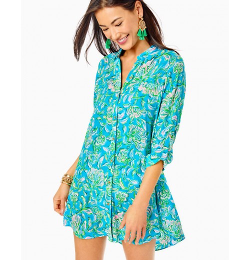 Natalie Shirtdress Cover-Up Natalie Shirtdress Cover-Up