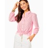 Sea Breeze Eyelet Button Down Top Sea Breeze Eyelet Button Down Top