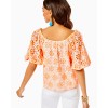 Kerrigan Elbow Sleeve Eyelet Top Kerrigan Elbow Sleeve Eyelet Top
