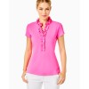 UPF 50+ Luxletic Frida Ruffle Polo Top UPF 50+ Luxletic Frida Ruffle Polo Top