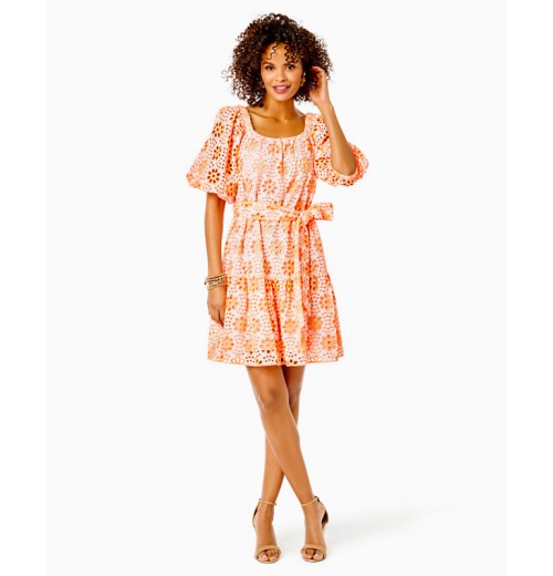 Kerrigan Elbow Sleeve Eyelet Dress Kerrigan Elbow Sleeve Eyelet Dress