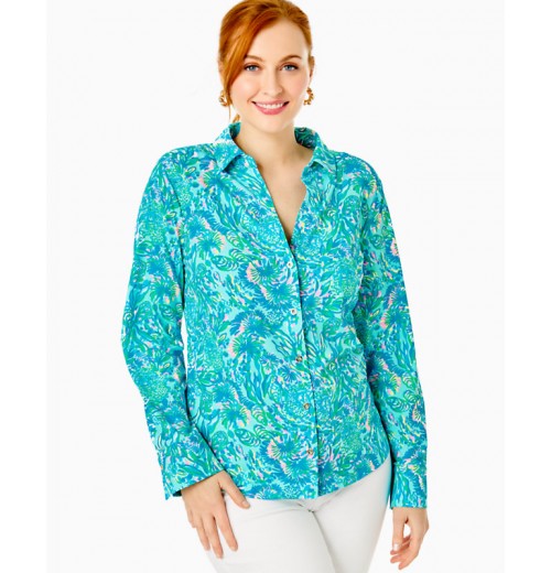 UPF 50+ ChillyLilly Marlena Button Down Top UPF 50+ ChillyLilly Marlena Button Down Top