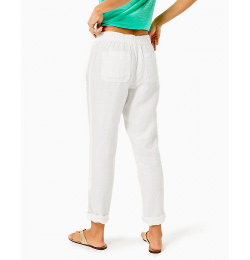 31" Taron Mid-Rise Linen Pant 31" Taron Mid-Rise Linen Pant