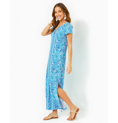 UPF 50+ Sophiletta Short Sleeve Maxi Dress UPF 50+ Sophiletta Short Sleeve Maxi Dress