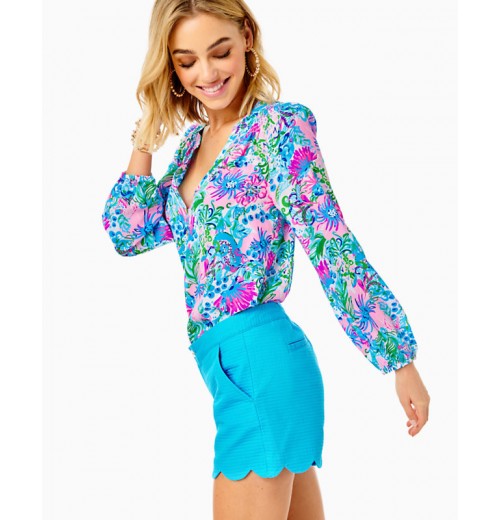 5" Buttercup Scallop Hem Short 5" Buttercup Scallop Hem Short