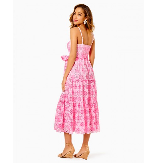 Edith Eyelet Midi Dress Edith Eyelet Midi Dress
