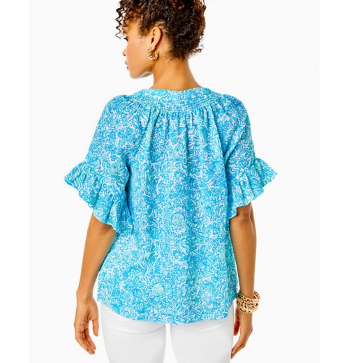 Tayla Short Sleeve Linen Top Tayla Short Sleeve Linen Top