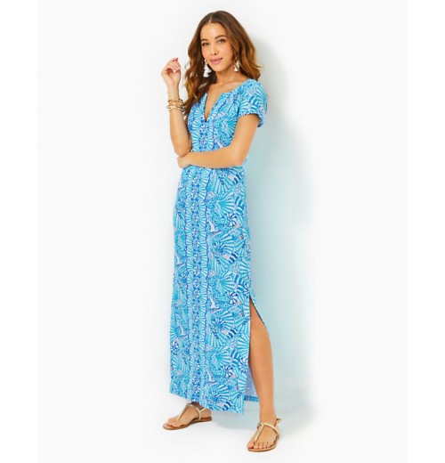 UPF 50+ Sophiletta Short Sleeve Maxi Dress UPF 50+ Sophiletta Short Sleeve Maxi Dress