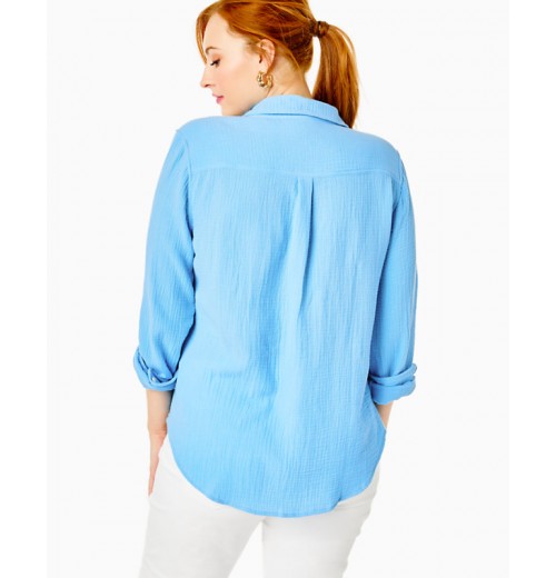 Geanie Button Down Top Geanie Button Down Top
