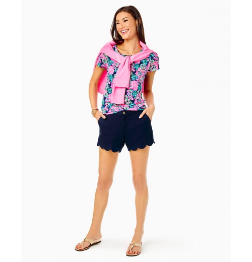 5" Buttercup Scallop Hem Short 5" Buttercup Scallop Hem Short