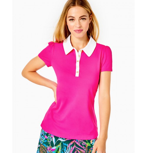 UPF 50+ Luxletic Frida Puff Sleeve Polo UPF 50+ Luxletic Frida Puff Sleeve Polo