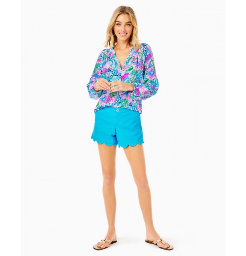 5" Buttercup Scallop Hem Short 5" Buttercup Scallop Hem Short