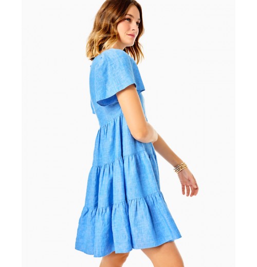Jocelyn Short Sleeve Linen Dress Jocelyn Short Sleeve Linen Dress