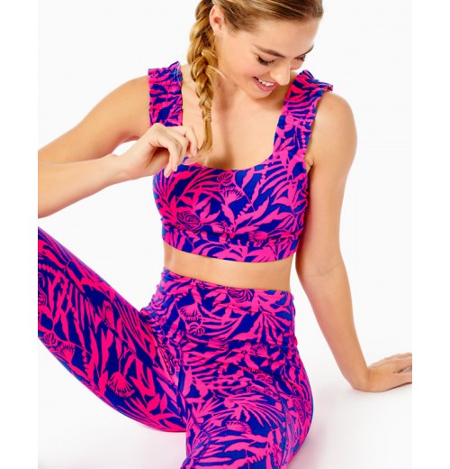 UPF 50+ Luxletic Karena Ruffle Sports Bra UPF 50+ Luxletic Karena Ruffle Sports Bra