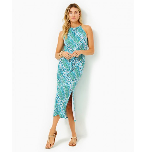 Bingham Halter Midi Dress Bingham Halter Midi Dress