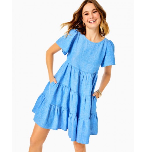 Jocelyn Short Sleeve Linen Dress Jocelyn Short Sleeve Linen Dress