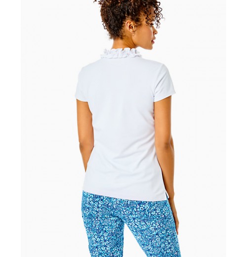 UPF 50+ Luxletic Frida Ruffle Polo Top UPF 50+ Luxletic Frida Ruffle Polo Top