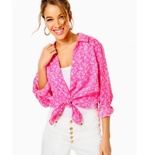 Sea View Linen Button Down Top Sea View Linen Button Down Top