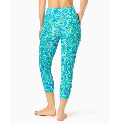 UPF 50+ Luxletic 21" South Beach High Rise Crop Legging UPF 50+ Luxletic 21" South Beach High Rise Crop Legging