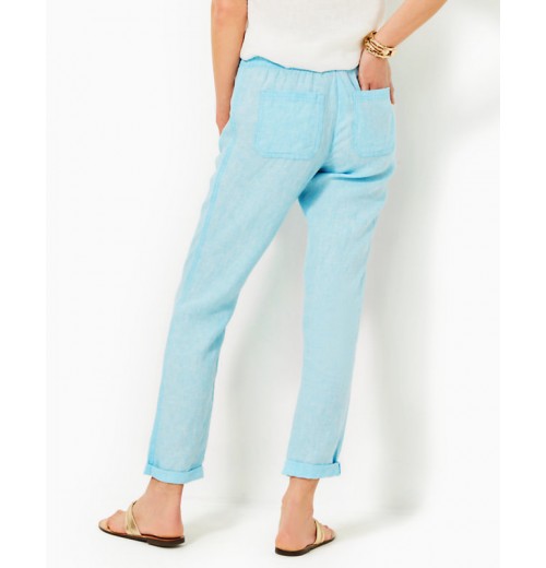 31" Taron Mid-Rise Linen Pant 31" Taron Mid-Rise Linen Pant