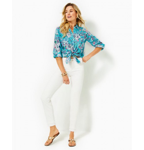 Sea View Linen Button Down Top Sea View Linen Button Down Top