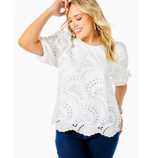 Aleena Eyelet Top Aleena Eyelet Top