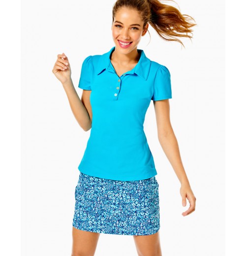 UPF 50+ Luxletic Frida Puff Sleeve Polo UPF 50+ Luxletic Frida Puff Sleeve Polo