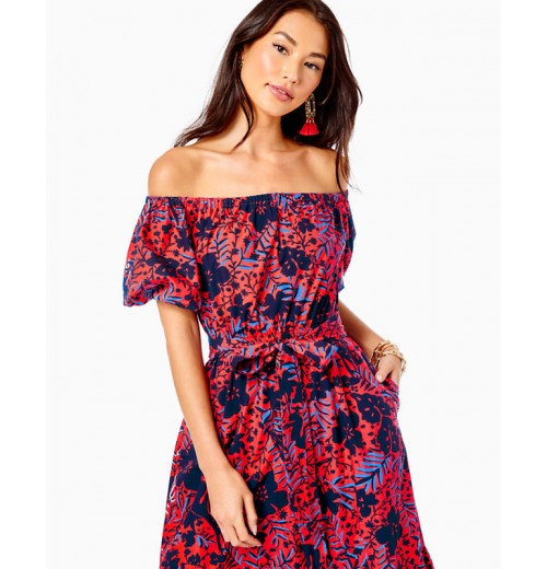 Tamie Off-the-Shoulder Midi Dress Tamie Off-the-Shoulder Midi Dress