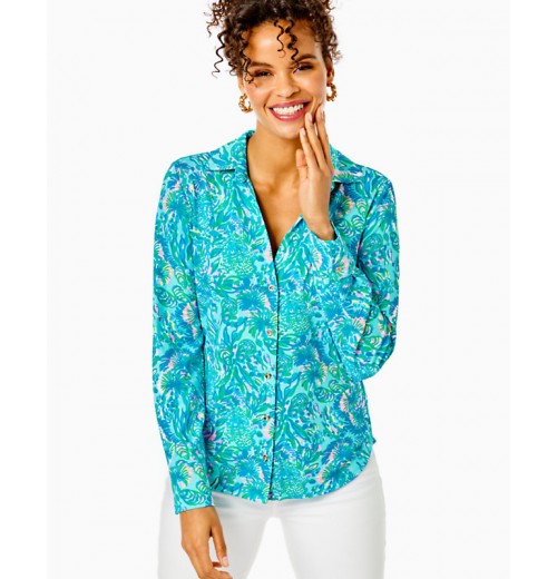 UPF 50+ ChillyLilly Marlena Button Down Top UPF 50+ ChillyLilly Marlena Button Down Top