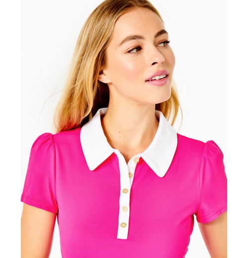 UPF 50+ Luxletic Frida Puff Sleeve Polo UPF 50+ Luxletic Frida Puff Sleeve Polo
