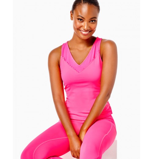 UPF 50+ Luxletic Euclid Scallop Bra Tank UPF 50+ Luxletic Euclid Scallop Bra Tank