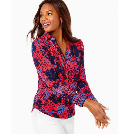 UPF 50+ ChillyLilly Marlena Button Down Top UPF 50+ ChillyLilly Marlena Button Down Top