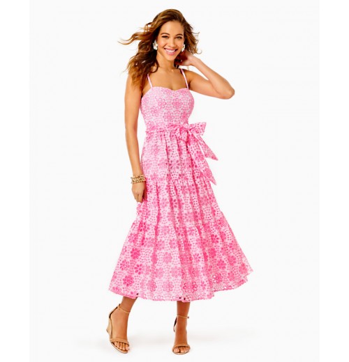 Edith Eyelet Midi Dress Edith Eyelet Midi Dress